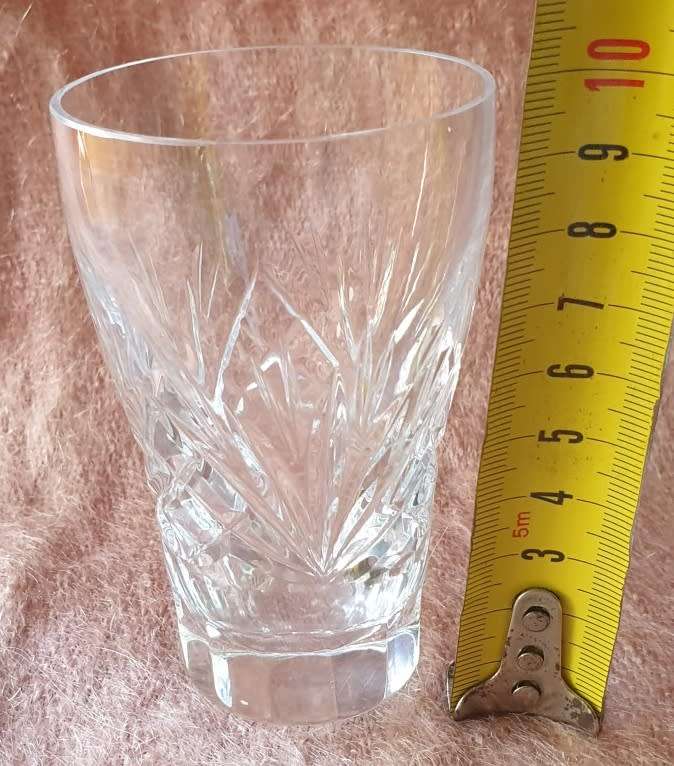 SET OF TWO CRYSTAL GLASSES