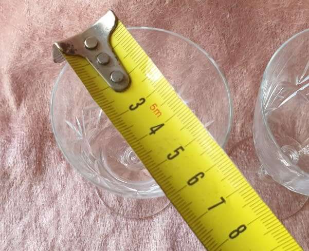 SET OF THREE CRYSTAL GLASSES