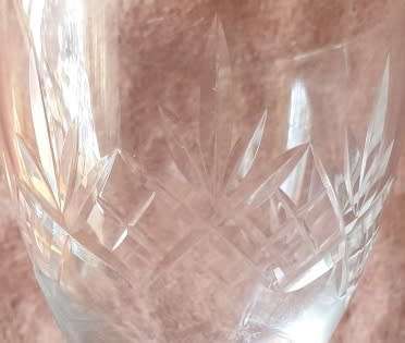 SET OF THREE CRYSTAL GLASSES