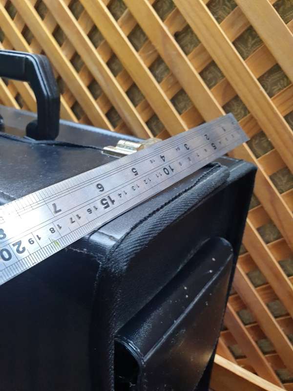 Synthetic leather large carry case with locks