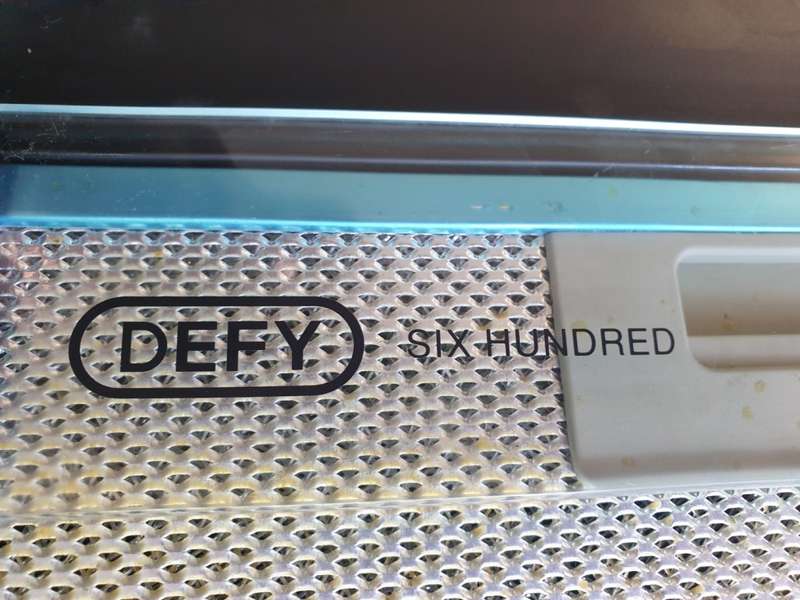 Defy 600 series Cooker hood