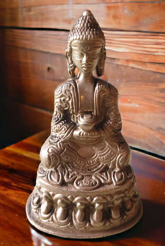 Tibetan Brass Buddha statue, Buddhism, lovely detail