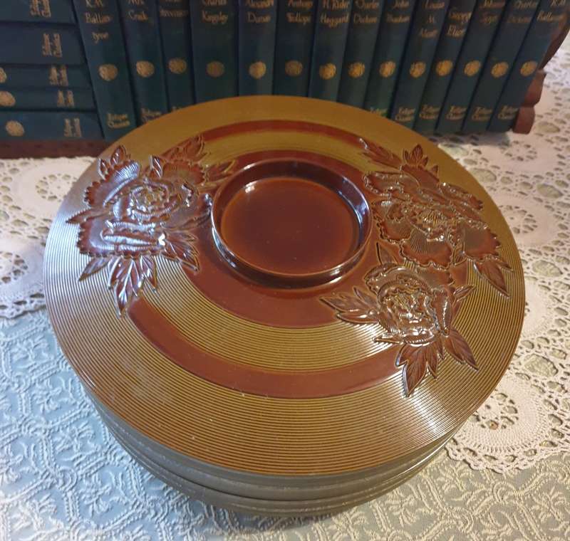 Vintage Made in Japan hard plastic snack bowl