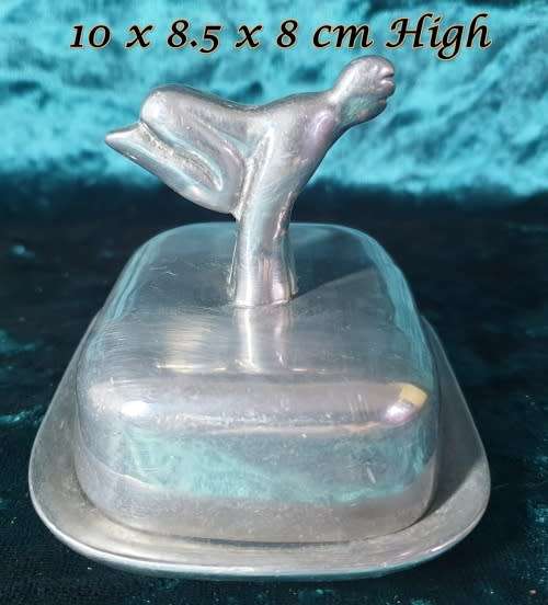 LISTING FOR  (Peter ZA)  Carrol Boyes spoon olive/onion + Carrol Boyes Small Butter Dish -2D Man