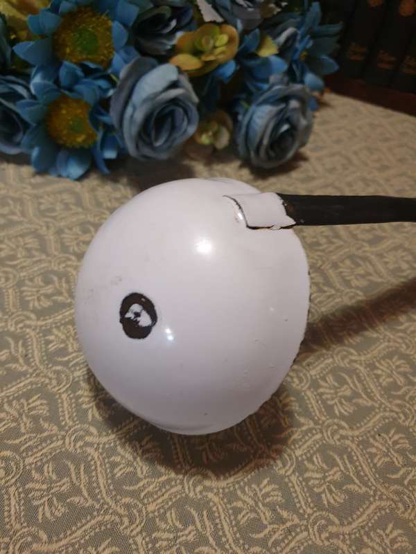 VINTAGE ENAMEL SOUP LADLE