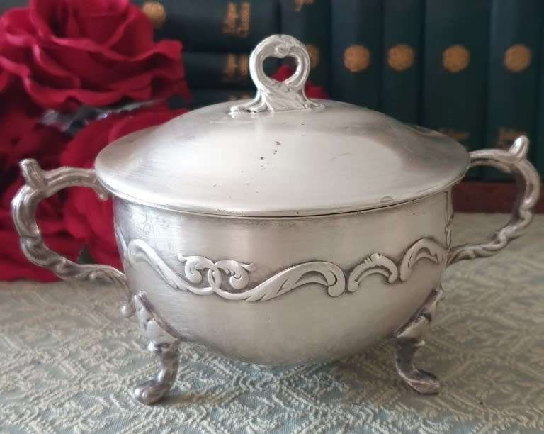 Silver Plated Sugar Bowl with Lid