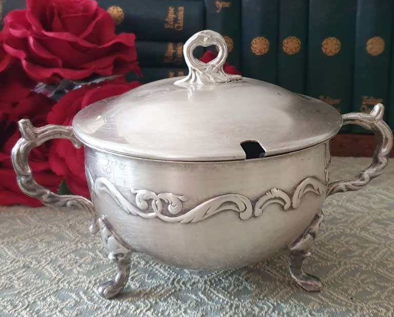 Silver Plated Sugar Bowl with Lid