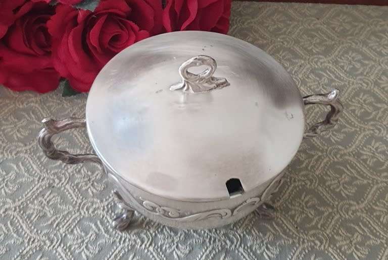 Silver Plated Sugar Bowl with Lid