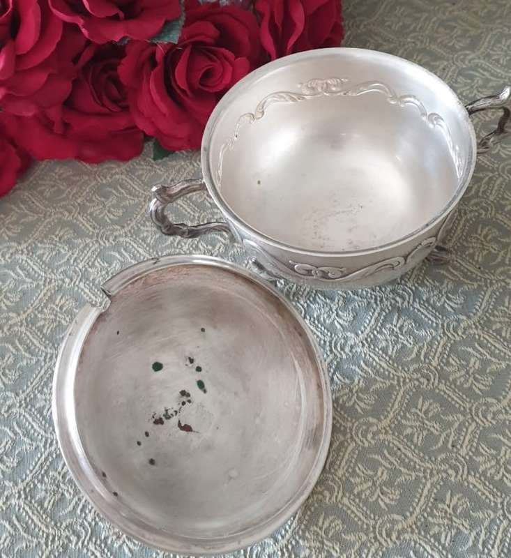 Silver Plated Sugar Bowl with Lid