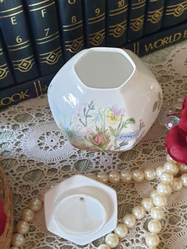 Aynsley Wild Tudor  JAR WITH LID  | Fine Bone China |