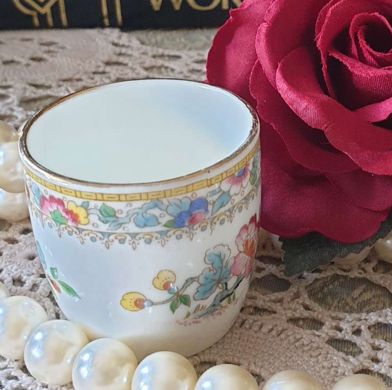 Foley Bone China Ming Rose Toothpick/Egg Holder