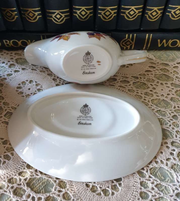 Royal Worcester Gravy Boat and Saucer