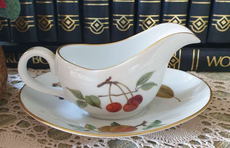 Royal Worcester Gravy Boat and Saucer