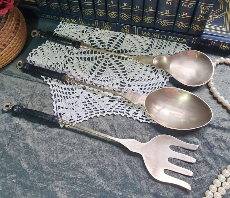 3 BRASS WALL ORNAMENTS
