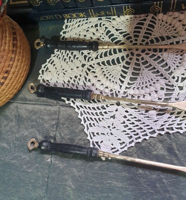 3 BRASS WALL ORNAMENTS