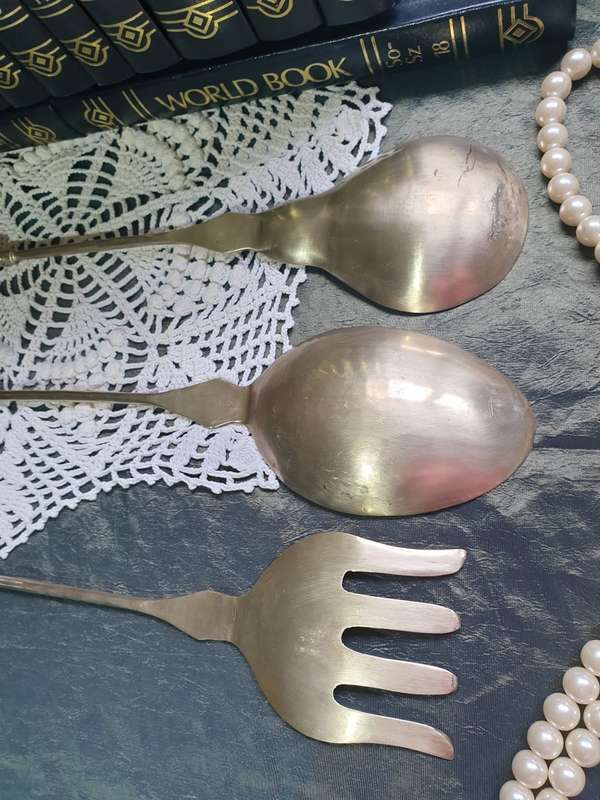 3 BRASS WALL ORNAMENTS