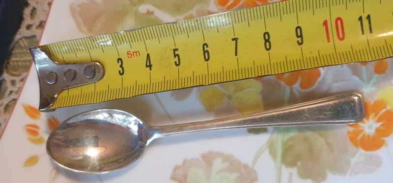 Vintage Coffee Spoons with Sugar  Cube Tongs