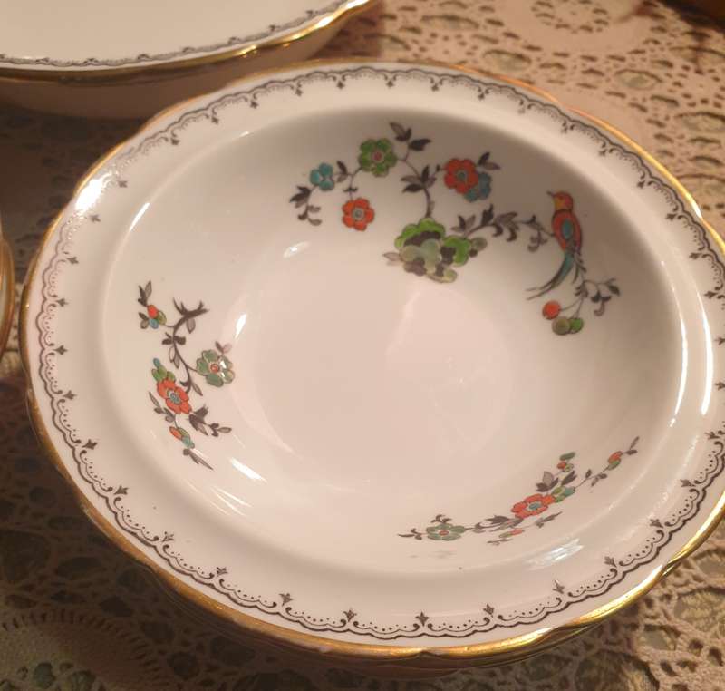TUSCAN DESSERT SET | HAND PAINTED | EXCELLENT CONDITION |
