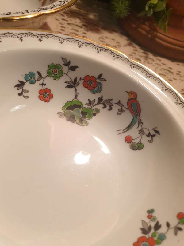 TUSCAN DESSERT SET | HAND PAINTED | EXCELLENT CONDITION |