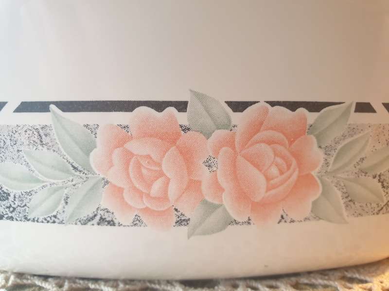 CORNING WARE BOWL | SILK & ROSES | USA |