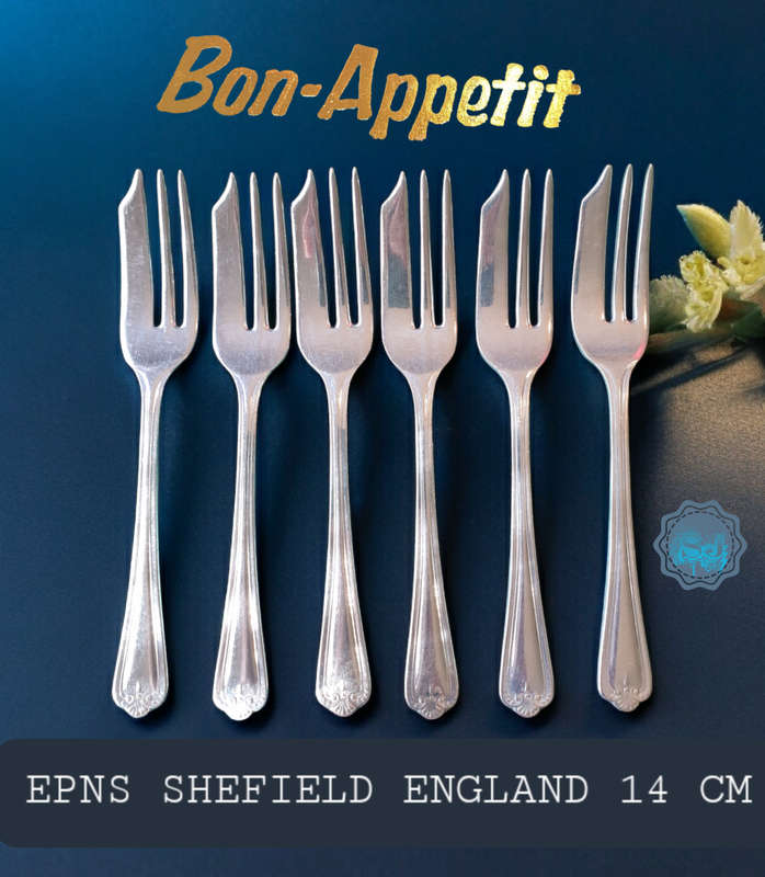 VINTAGE PLATED CAKE FORKS