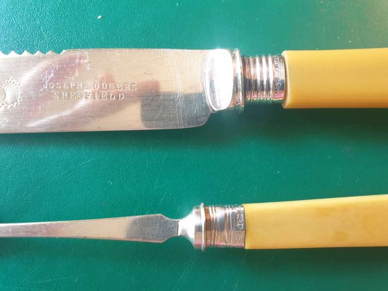 TWO UTENSILS | SILVER PLATED | SILVER HALLMARK | LOOK AT ALL THE PHOTOS | VINTAGE |