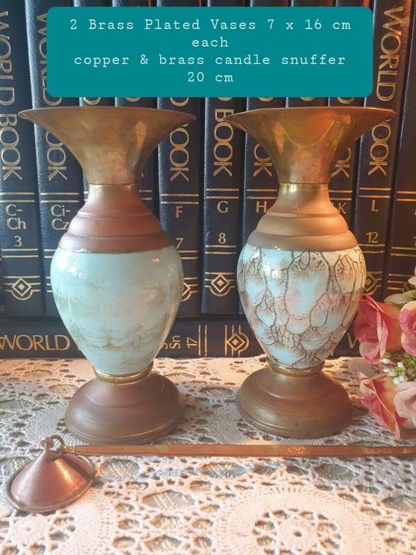 Vases and candle snuffer
