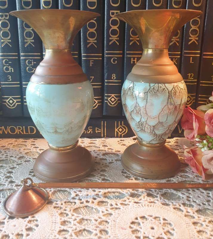Vases and candle snuffer