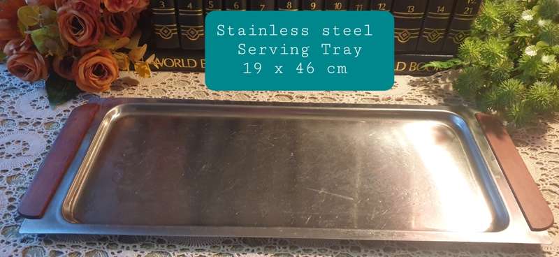 Stainless Steel Serving Tray | Vintage |