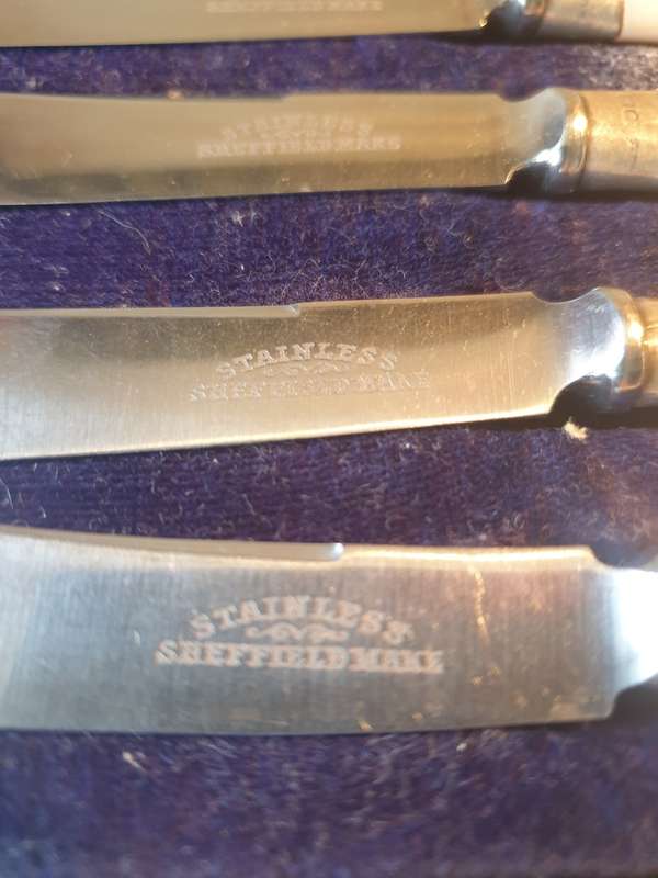 Hallmarked Silver Fruit Knives | LOOK CLOSELY AT ALL THE PHOTOS PLEASE |