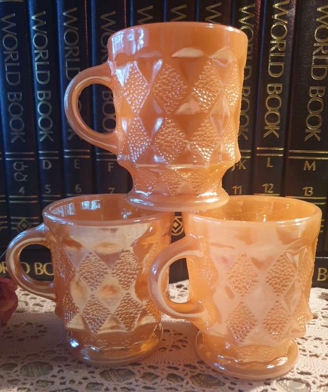 Vintage Anchor Hocking Fire King (3  Coffee Mugs)