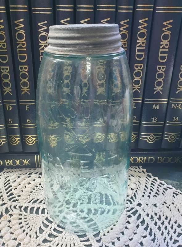 Antique The Marion Jar Mason`s jar Patent Nov. 30th 1858