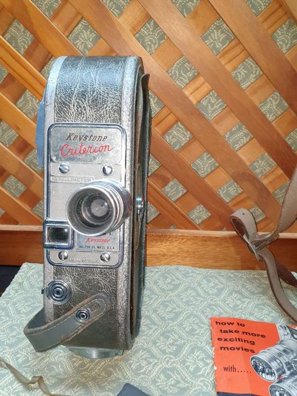 Keystone Continental A-82 16mm Film Projector With Case and camera