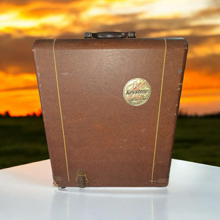 Keystone Continental A-82 16mm Film Projector With Case and camera