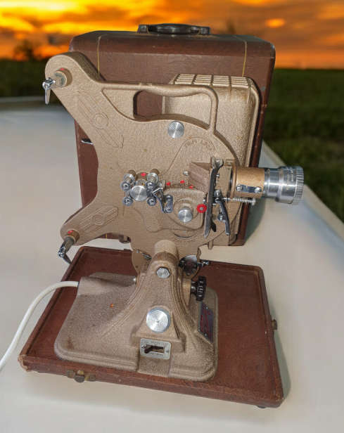 Keystone Continental A-82 16mm Film Projector With Case and camera