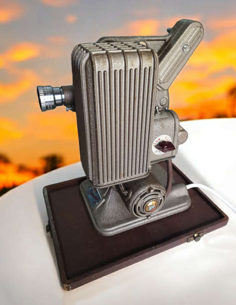 Keystone Continental A-82 16mm Film Projector With Case and camera