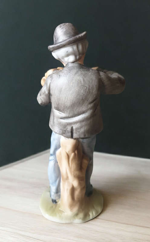 Bisque Porcelain Old Man Figurine | Decor |