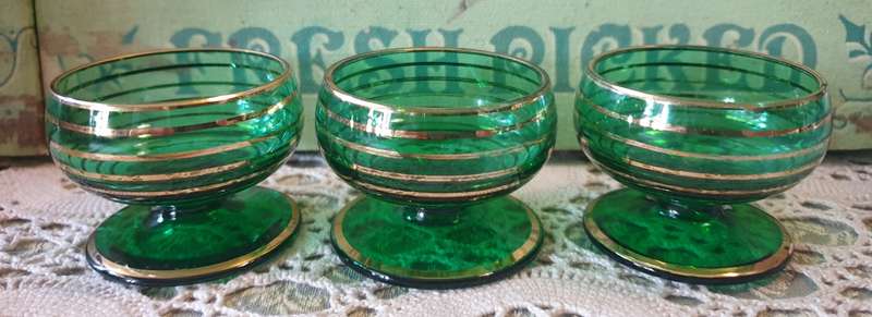 3 VINTAGE Cordial, Shot Glasses