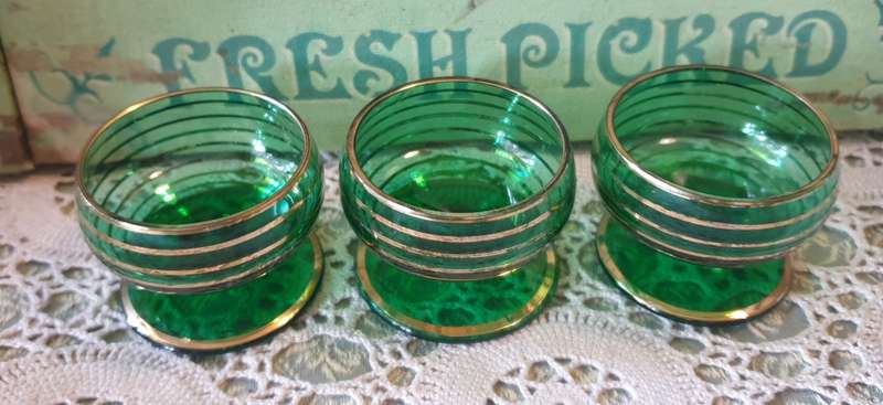 3 VINTAGE Cordial, Shot Glasses