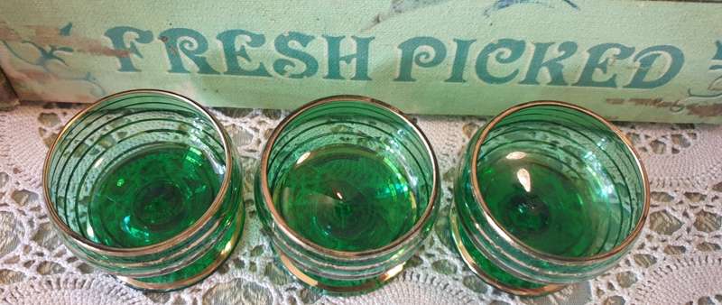 3 VINTAGE Cordial, Shot Glasses