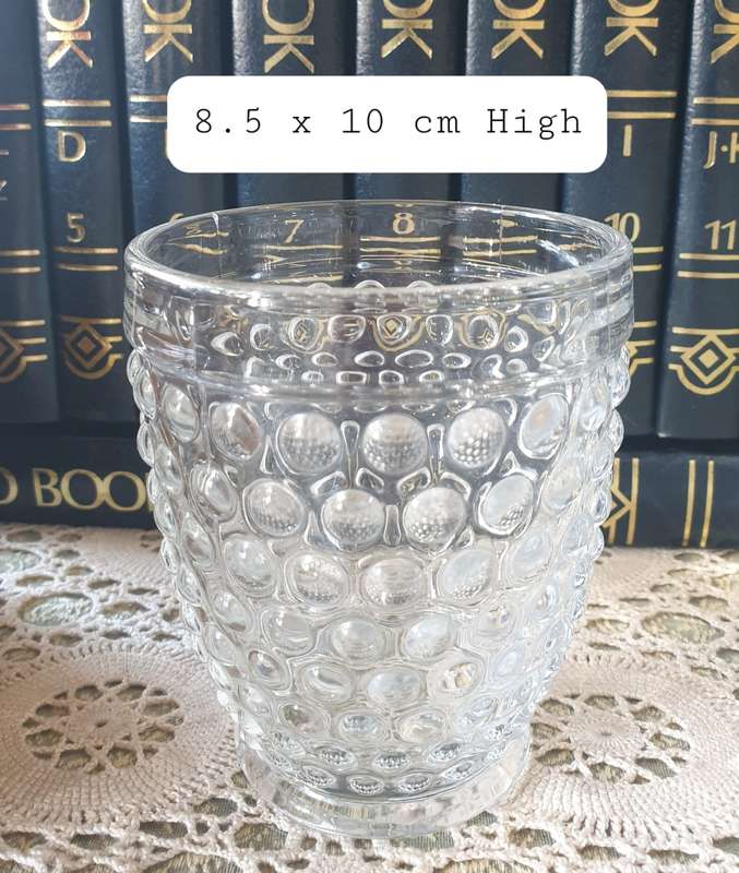 SET OF 5 GLASSES BUBBLE GLASS