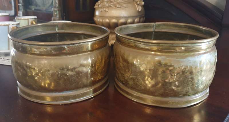 SET OF Brass planters