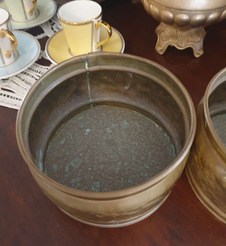 SET OF Brass planters