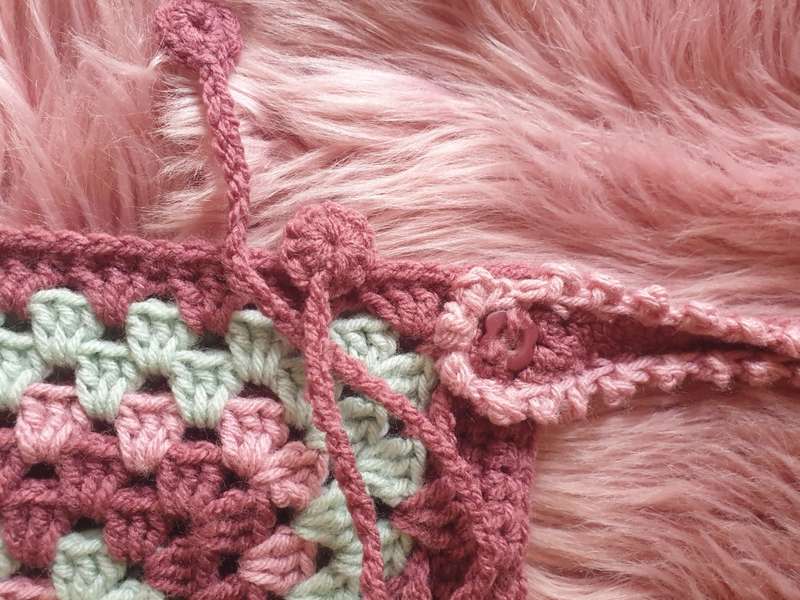 Handmade Crocheted Hobo Drawstring Bag Purse