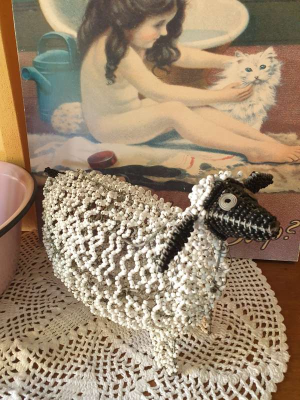 Bead & Wire Sheep | DECOR | ORNAMENT |