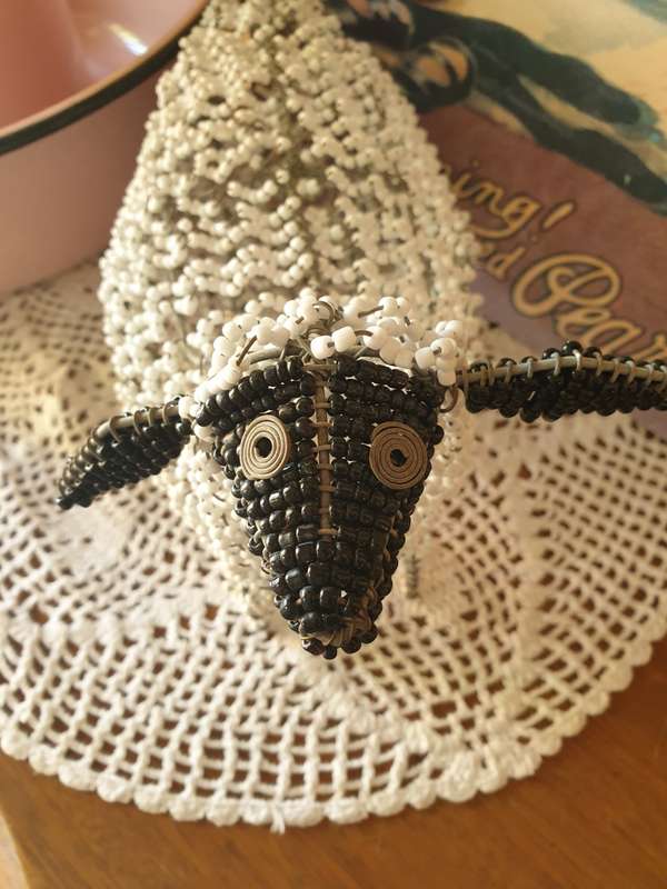 Bead & Wire Sheep | DECOR | ORNAMENT |