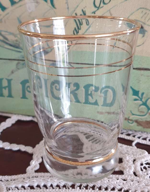 VINTAGE FRENCH ART DECO  GLASSES  | 7 x 9 cm High |