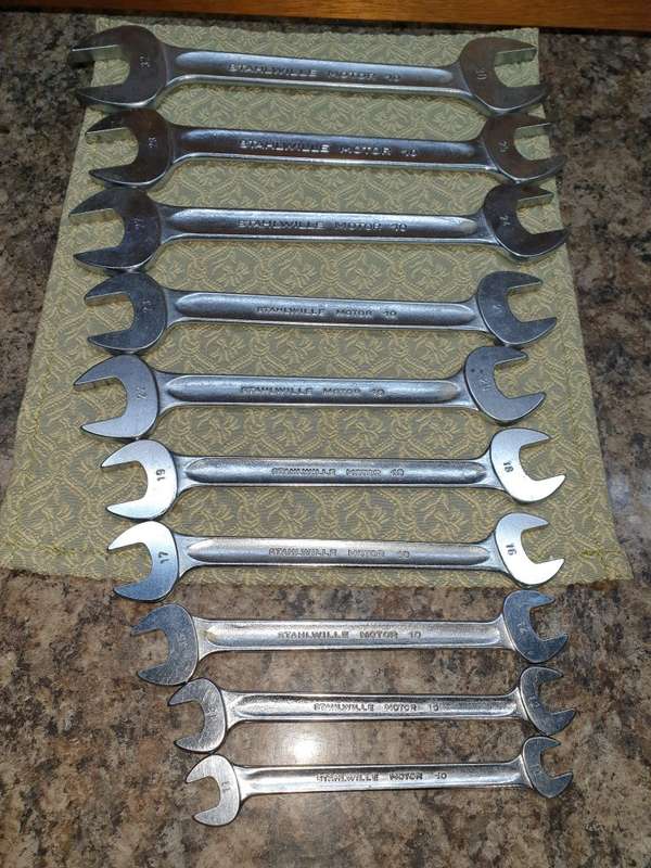 STAHLWILLE DOUBLE OPEN END SPANNER SET .... AS NEW