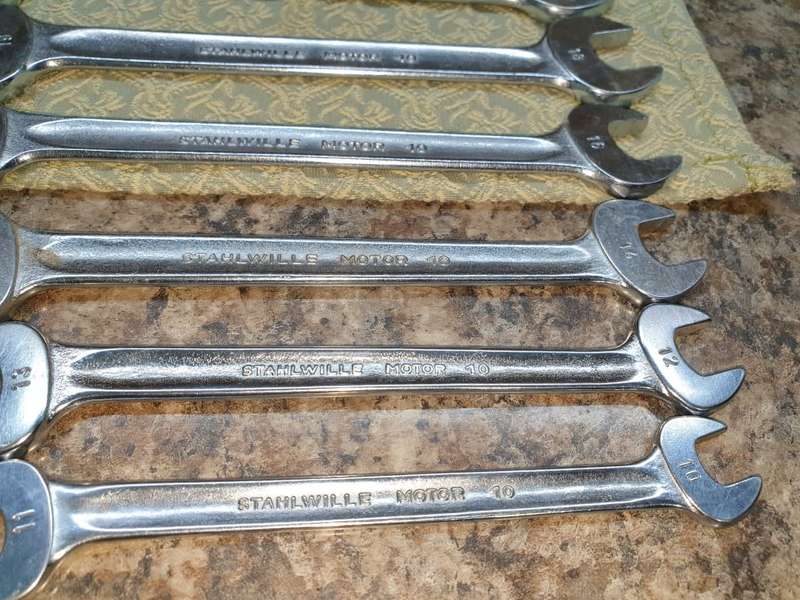 STAHLWILLE DOUBLE OPEN END SPANNER SET .... AS NEW