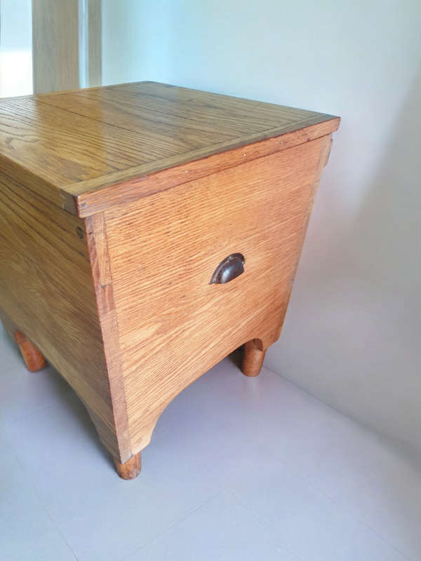 Antique Mission Style Oak Commode